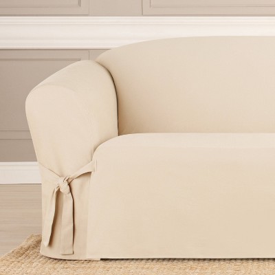 Natural Heavyweight Cotton Duck 96" Sofa Slipcover