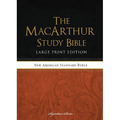 MacArthur Study Bible-NASB-Large Print - by  Thomas Nelson (Hardcover)