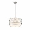 Kendall 3-Light Pendant - Contemporary Steel Drum Shade with Geometric Design - 3 of 4