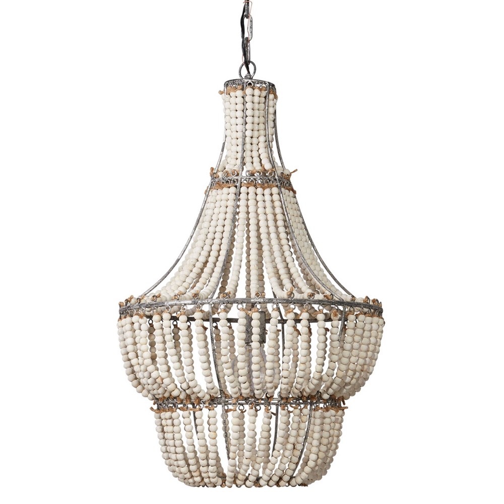 Photos - Chandelier / Lamp Blanca Chandelier White - Splendor Home