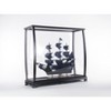 HomeRoots 34" Black Glass Standard Display Stand - 4 of 4