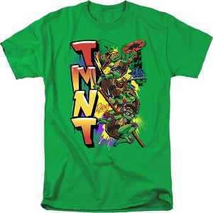 Men's Teenage Mutant Ninja Turtles: Mutant Mayhem Nyc Graffiti Adult T-Shirt - 1 of 4