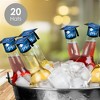 Big Dot of Happiness Blue Grad - Best is Yet to Come - DIY Grad Cap Royal Blue Graduation Party Bottle Topper Decorations - Set of 20 - 2 of 4