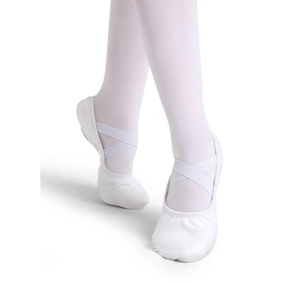 White canvas store ballet shoes