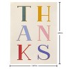10ct Spring Thank You Stationery for Anyone: Carlton Cards Pack, Multicolored Typography, Vertical Fold, 5.19" x 3.94" - 2 of 4