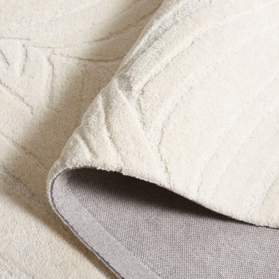 Ivory Hand-Tufted Wool 4' x 6' Area Rug