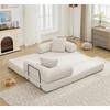 NicBex Oversized Upholstered Floor Sofa Bed with Convertible Folding Design,2-Seater Futon Couch Sleeper Sofa for Living Room,Bedroom - 4 of 4