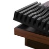 35" Modern Coffee Table, Square Center Table with Hidden Compartment, Accent Cocktail Table End Table for Living Room Office Brown - 4 of 4