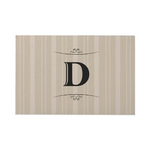 Personalization Mall Elegant Monogram Doormat, 18" x 27" - 1 of 1