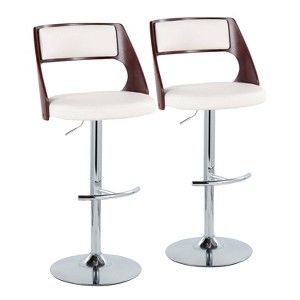 Set of 2 Cecina Adjustable Barstools - LumiSource - 1 of 4