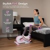 Sunny Health & Fitness Pink Smart Portable Magnetic Under Desk Elliptical - P2420 - 3 of 4