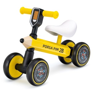Costway Baby Balance Bike for 1-3 Years Old Riding Toy No Pedal for Boys & Girls Yellow - 1 of 4
