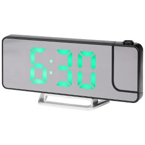 Unique Bargains Plastic Digital Corded Adjustable Accurate Electric Alarm Clock 7.5 x 2.8 x 1 inch - 1 of 4
