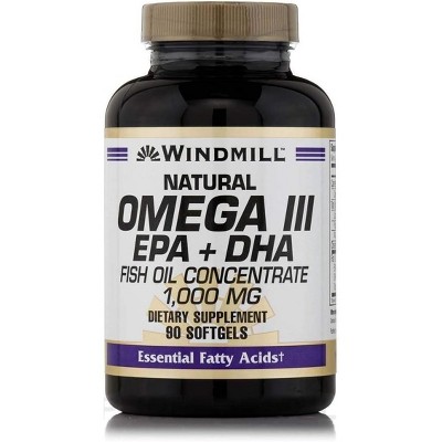 Windmill Omega 3 EPA + DHA Fish, Oil 1000 mg - 180 SoftGels