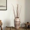 Uniquewise Farmhouse Ceramic Vase Rustic Vintage Decorative Pottery for Living Room Dining or Bedside Table Shelves - 3 of 4