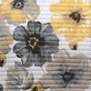 Reversible Floral Quilt Set, Full/Queen, Yellow Gray - Watercolor Botanical - 3 of 4