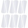 Foam Cones for Crafts (2.7 x 5.5 in, White, 12 Pack