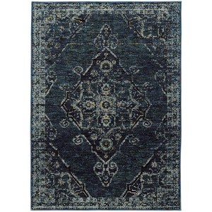 Oriental Weavers Andorra 7135F Blue/ Light Blue Indoor Area Rug - 1'10" x 3'2" - 1 of 4