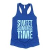 Simply Sage Market Sweet Summer Time Block Distressed Racerback Tank - 2 of 4
