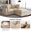 Modern Sectional Couches for Living Room,100 Inch 3-Seater Chenille Deep Seat Modular Sofa, Cloud Couch for Bedroom and Apartment - 4 of 4