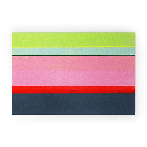 Garima Dhawan stripe study 35 30" x 20" Welcome Mat - Society6 - image 1 of 3