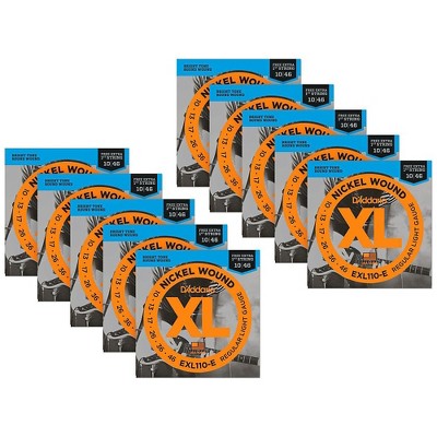 D'Addario EXL110-E Bonus Pack: Light Electric Guitar Strings 10 Pack with 10 Bonus High E Strings (10-46)