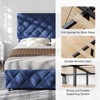 Upholstered Queen Platform Bed Frame with 4 Storage Drawers, PU Leather with Button Tufted, Wooden Slats Support, No Box Spring Needed, Noise-Free - 3 of 4