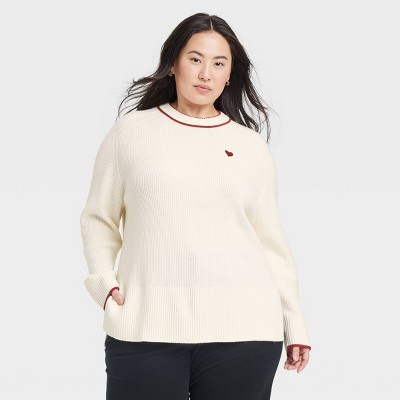 Women's Valentine's Crewneck Pullover Sweater - A New Day™