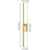 Rennnsan Solive 23" H Hardwired Liner Aluminum Modern Industrial LED Dimmable Wall Sconce - 3 of 4