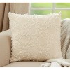 Saro Lifestyle Fringe Waffle Weave Throw Pillow With Poly Filling - image 2 of 3