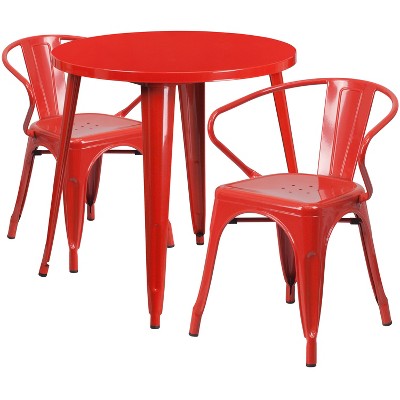 red metal chairs target