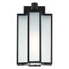 Hyla Outdoor Wall Sconce Lights/Black - Black/White - Safavieh. - 4 of 4