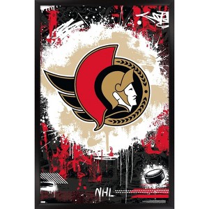 Trends International NHL Ottawa Senators - Maximalist Logo 23 Framed Wall Poster Prints - 1 of 4
