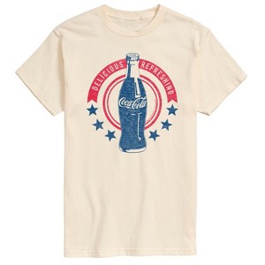 Men's - Coca-Cola - Stars Delicious Refreshing Short Sleeve Graphic T-Shirt - 1 of 4