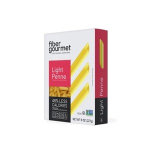 Fiber Gourmet  – Light Penne Pasta - Low Net Carb, Fiber-Rich, Low Calorie, Healthy Pasta - Kosher, Vegan, Non-GMO - 8 Oz, Pack of 12 pack - 1 of 4