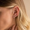 5 Pairs 14K Gold Plated Stud Earrings for Women, Hypoallergenic Earring Sets for Multiple Piercing, Premium Cubic Zirconia Studs - 3 of 4