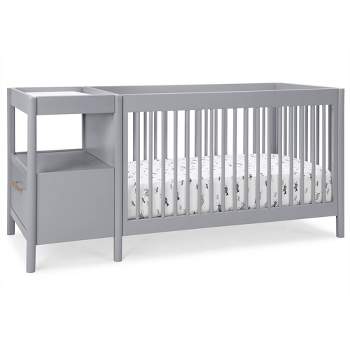 Delta Children Zoe 5-in-1 Convertible Crib and Changer - Gray