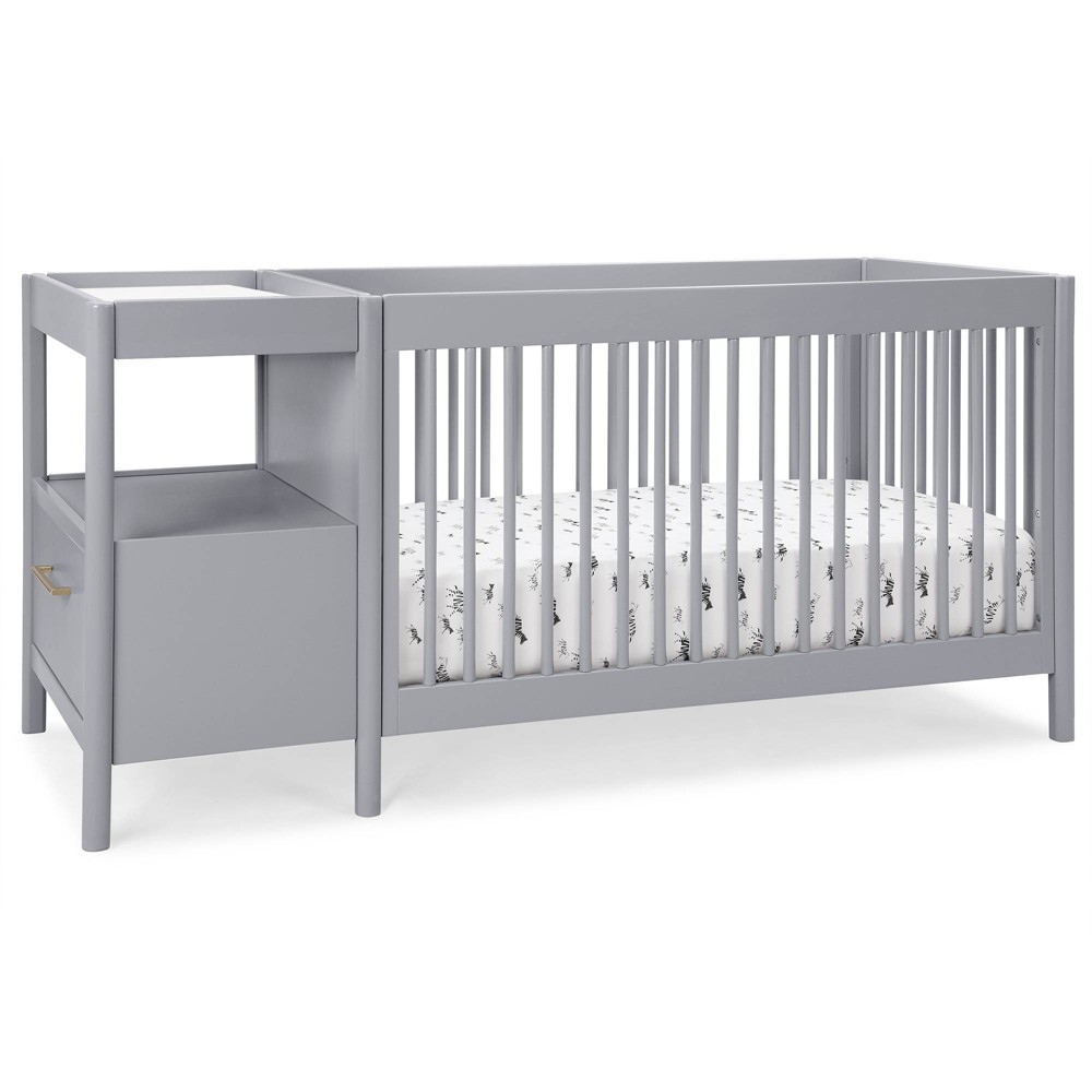 Delta Children Zoe 5-in-1 Convertible Crib and Changer - Gray -  82226646