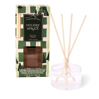 1.35 fl oz Holiday Spruce Mini Oil Diffuser - Signature Soy