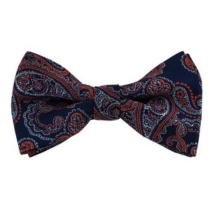 Men's Paisley Color 2.75 W And 4.75 L Inch Pre-Tied adjustable Bow Ties - 1 of 3
