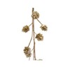 Storied Home Plastic Pinecone Garland with Glitter, Gold Finish - 2 of 3