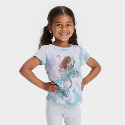 Toddler Girls' Disney The Little Mermaid Short Sleeve Graphic T-shirt :  Target