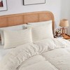 Peace Nest Linen Cotton Blend Duvet Cover Set, Durable, Breathable & Moisture-Wicking, 3 Piece Bedding Set with Pillow Shams - 2 of 4