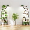 ORRD 2PCS 63" Metal Plant Stand with Grow Lights, 9-Tier Tall Indoor Plant Shelf Rack for Living Room & Patio - 4 of 4