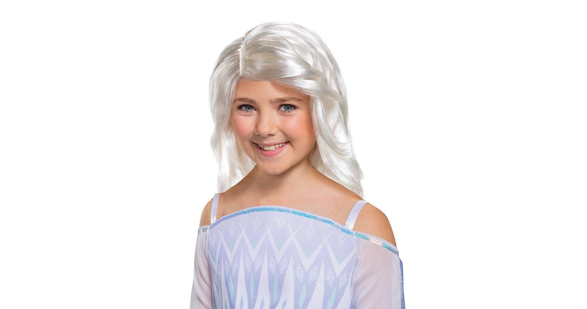 Disney Frozen 2 Elsa Kids' Halloween Costume Wig: Fairytale Hair Accessory, Ages 4+