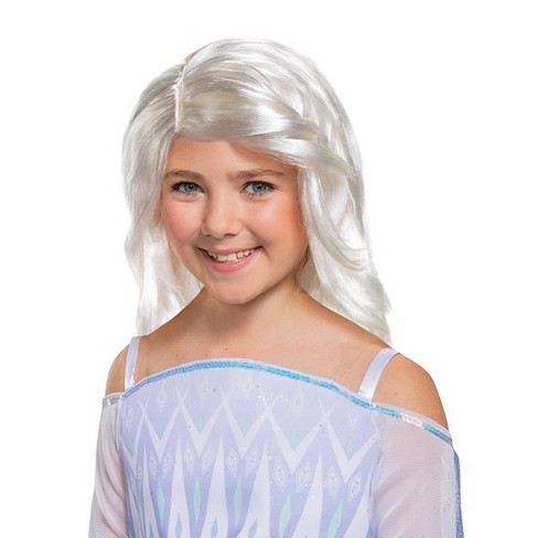 Girls Frozen Elsa Wig 