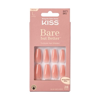 KISS Bare But Better TruNude Fake Nails - Nude Glow - 28ct_0