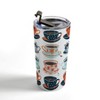 Cat Coquillette Tea Time Coral Teal 20 oz Stainless Steel Travel Mug - Deny Designs - 3 of 4