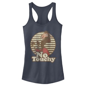 Juniors Womens The Emperor's New Groove Kuzco No Touchy Racerback Tank Top - 1 of 3