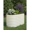 Large Galvanized Metal Raised Garden Bed Kit -Planter Box with Gloves & Support Rod for Outdoor Gardening - Ideal for Flowers, Vegetables 2-Pack - 4 of 4